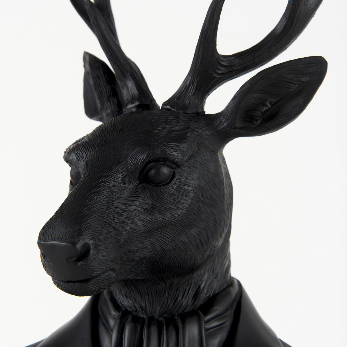 Mozart 22.5" Painted Resin Deer in a Suit Bust-Decorative Objects-DECOROLALA