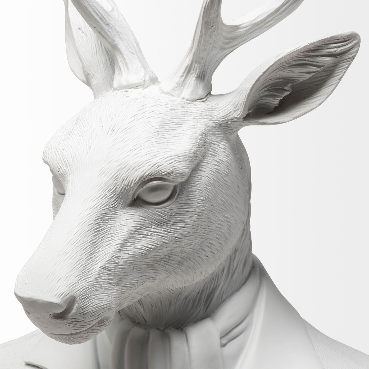Mozart 22.5" Painted Resin Deer in a Suit Bust-Objects-DECOROLALA