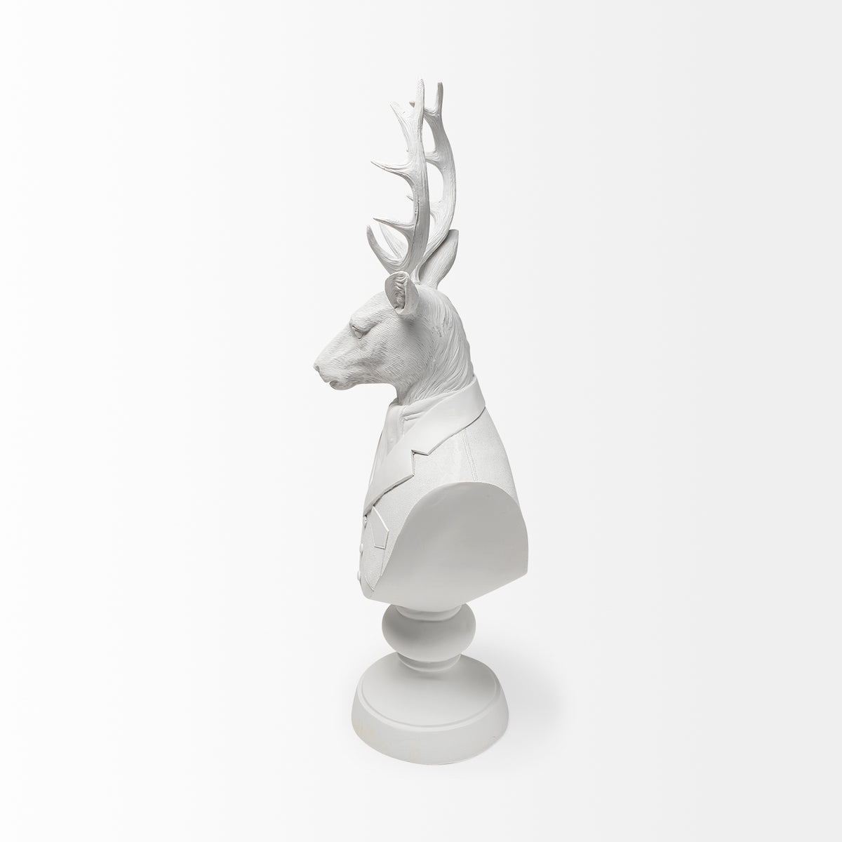Mozart 22.5" Painted Resin Deer in a Suit Bust-Objects-DECOROLALA