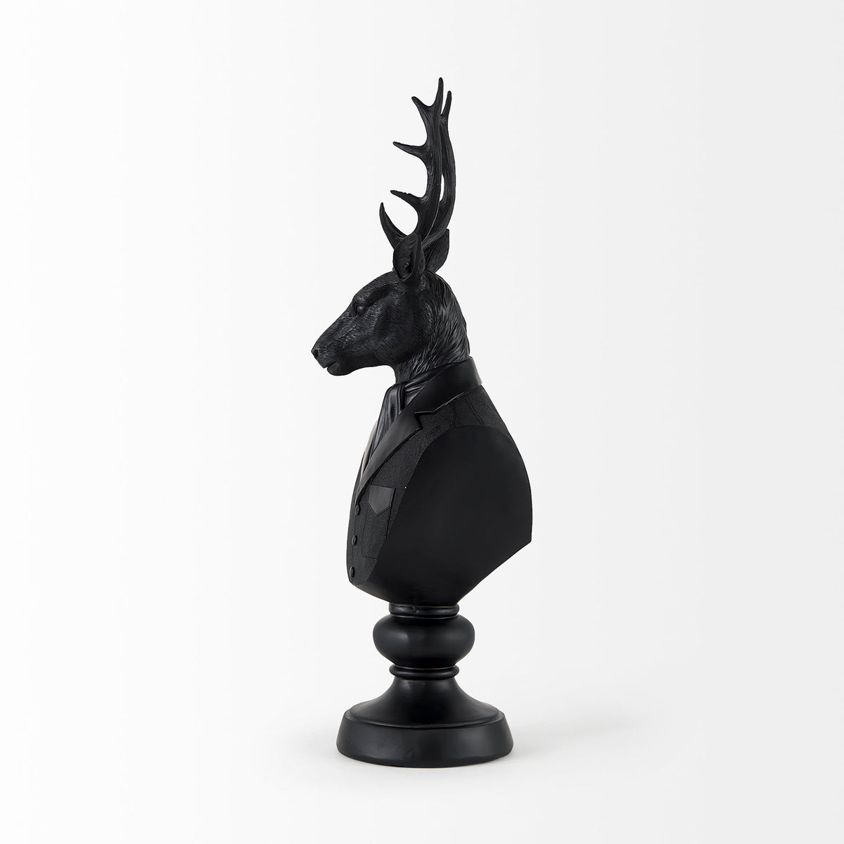 Mozart 22.5" Painted Resin Deer in a Suit Bust-Objects-DECOROLALA