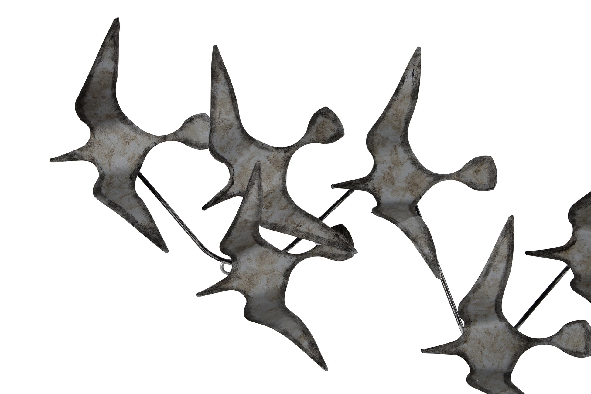 Murmuration 19" Wide Wall Art, Grey-Wall Art-DECOROLALA