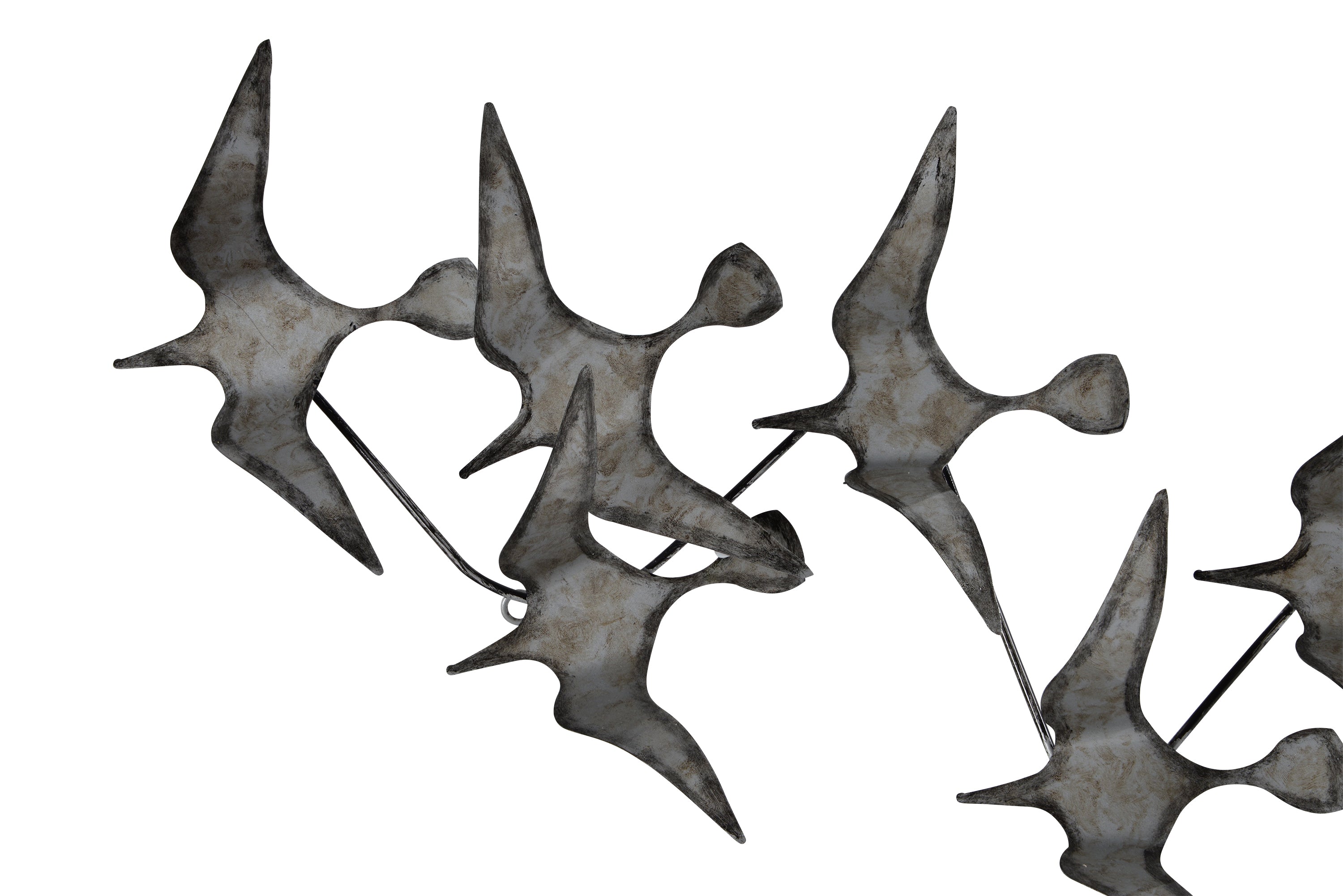 Murmuration 19" Wide Wall Art, Grey-Wall Art-DECOROLALA