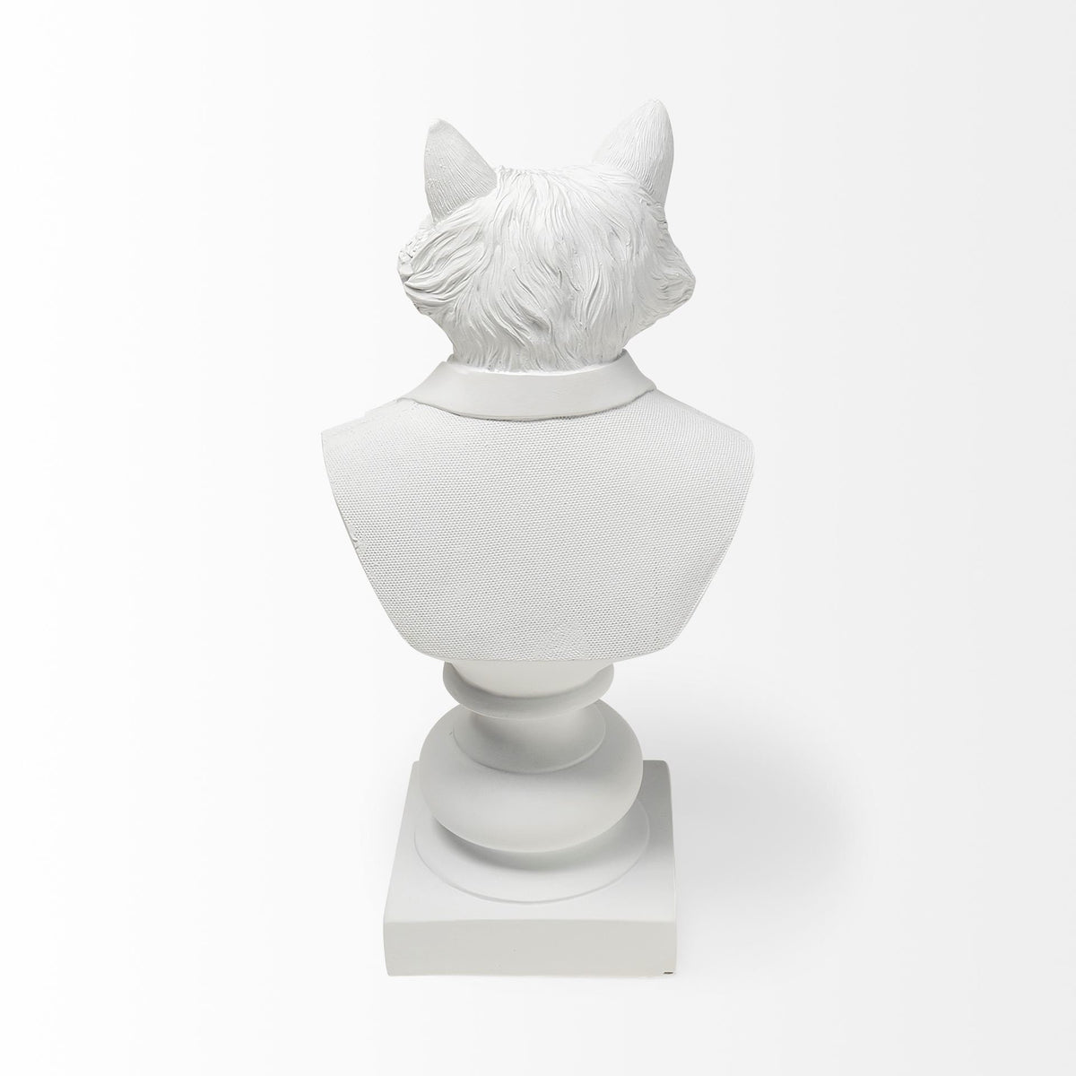 Murray 13" Painted Resin Fox in a Suit Bust-Objects-DECOROLALA