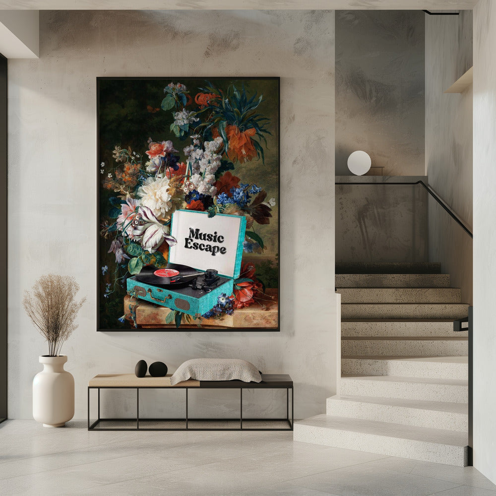 Music Escape Canvas Print by Dikhotomy-Canvas Print-DECOROLALA