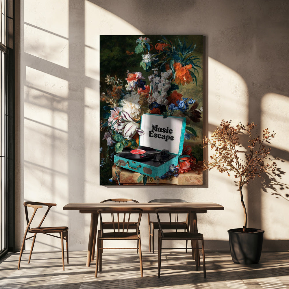 Music Escape Canvas Print by Dikhotomy-Canvas Print-DECOROLALA