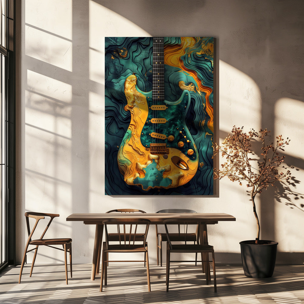 Music Guitar 1 Canvas Print-Canvas Print-DECOROLALA