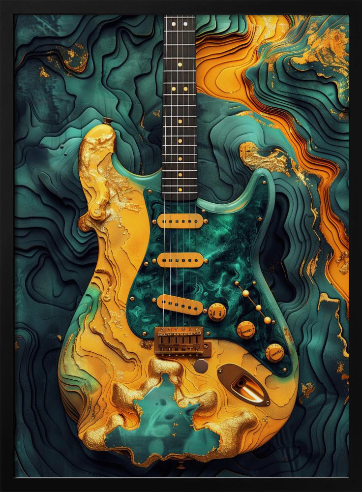 Music Guitar 1 Canvas Print-Canvas Print-DECOROLALA