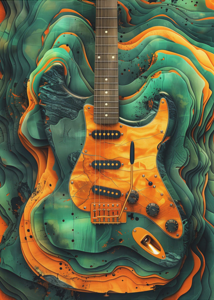 Music Guitar 4 Canvas Print-Canvas Print-DECOROLALA