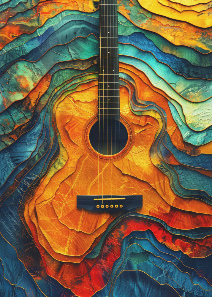 Music Guitar 6 Canvas Print-Canvas Print-DECOROLALA