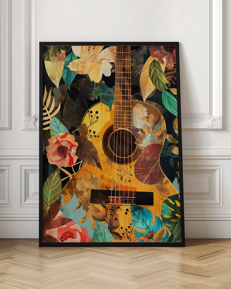Music Guitar Collage Canvas Print-Canvas Print-DECOROLALA