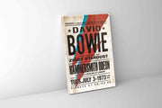 Music Poster David Bowie Hammersmith -Vintage Music Wall Decor-Wall Art-DECOROLALA
