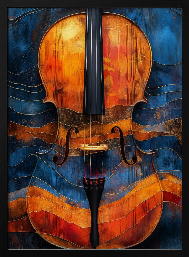 Music Violin 6 Canvas Print by Justyna Jaszke-Canvas Print-DECOROLALA