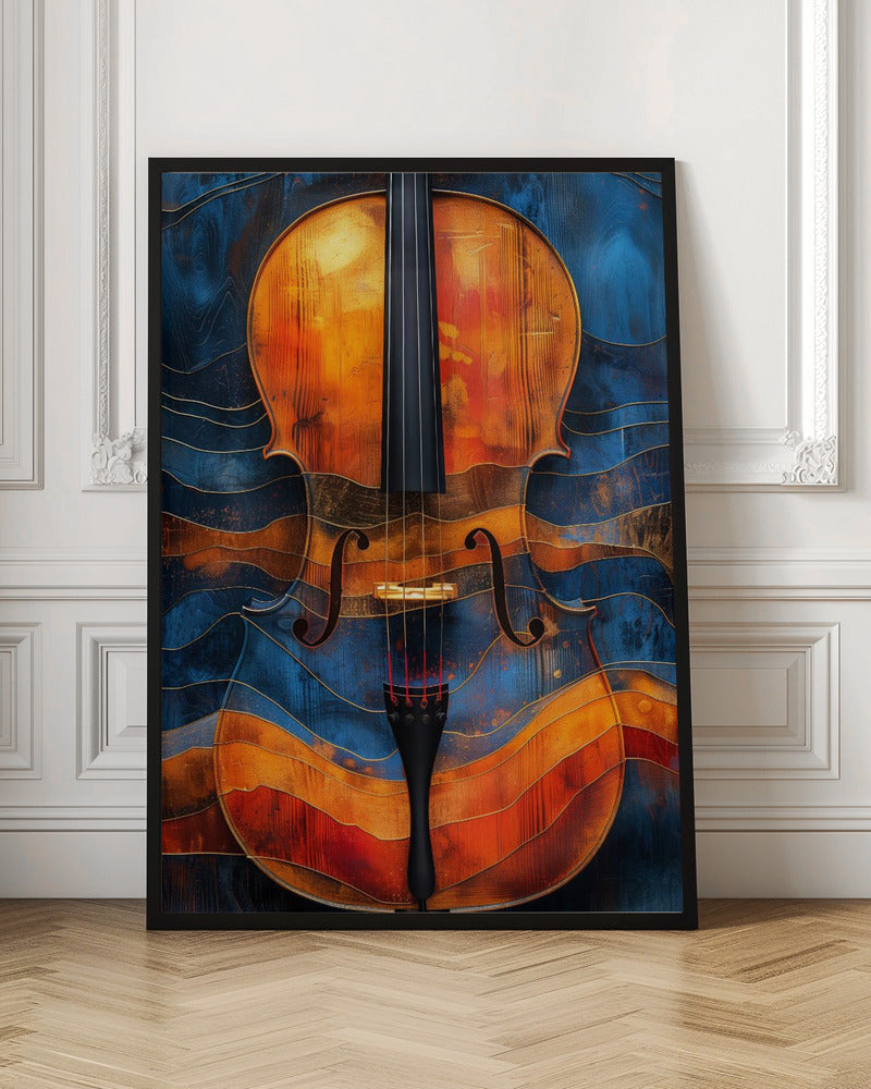 Music Violin 6 Canvas Print by Justyna Jaszke-Canvas Print-DECOROLALA