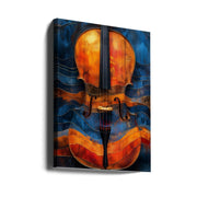 Music Violin 6 Canvas Print by Justyna Jaszke-Canvas Print-DECOROLALA