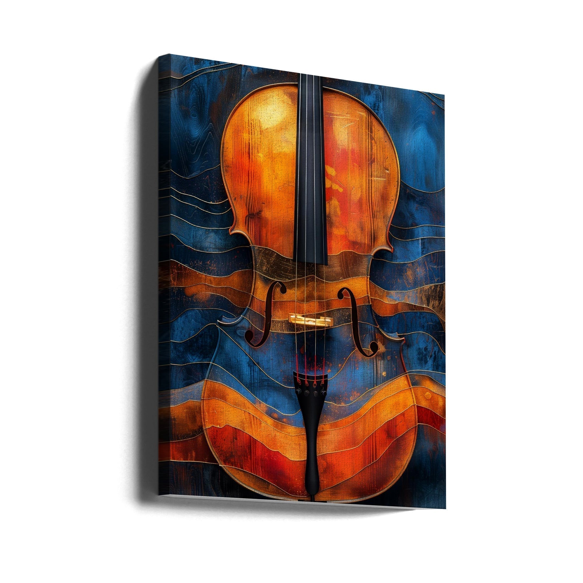 Music Violin 6 Canvas Print by Justyna Jaszke-Canvas Print-DECOROLALA