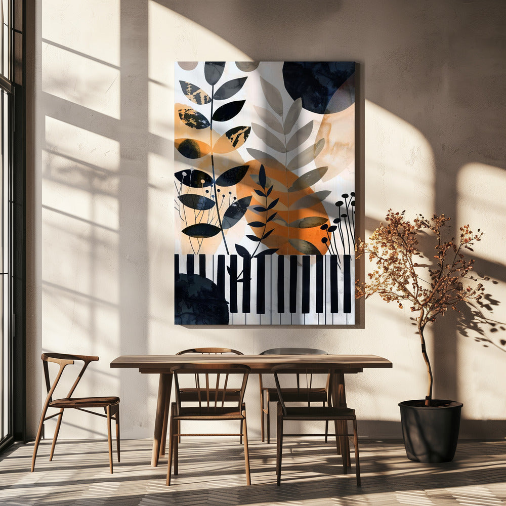 Muzyka Piano 1 Canvas Print-Canvas Print-DECOROLALA
