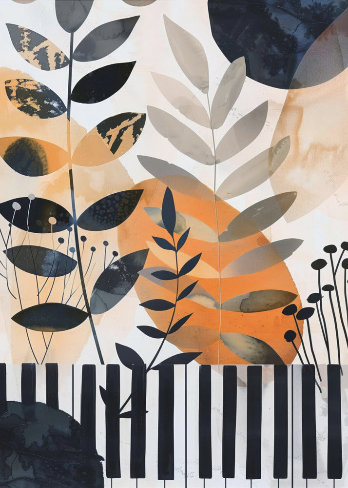 Muzyka Piano 1 Canvas Print-Canvas Print-DECOROLALA