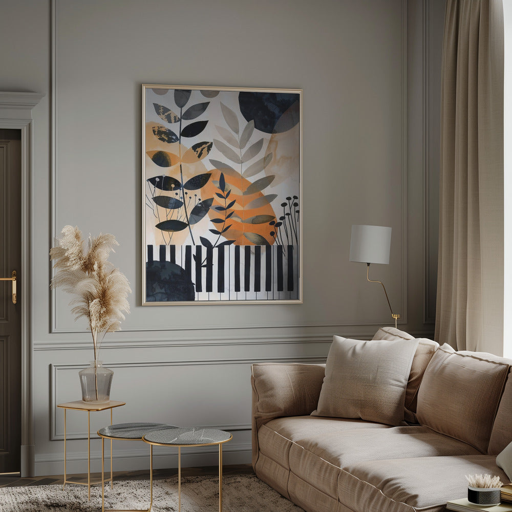 Muzyka Piano 1 Canvas Print-Canvas Print-DECOROLALA