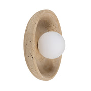 Myrtos 4.92" Wall Sconce, Beige-Wall Sconce-DECOROLALA