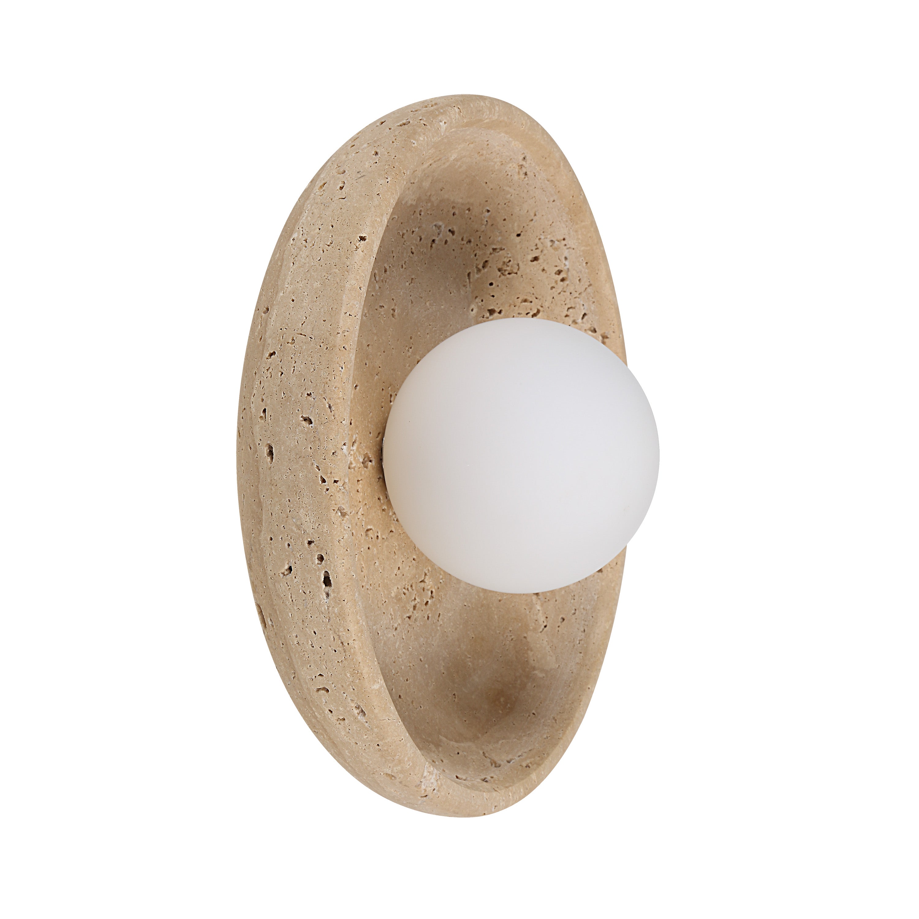 Myrtos 4.92" Wall Sconce, Beige-Wall Sconce-DECOROLALA