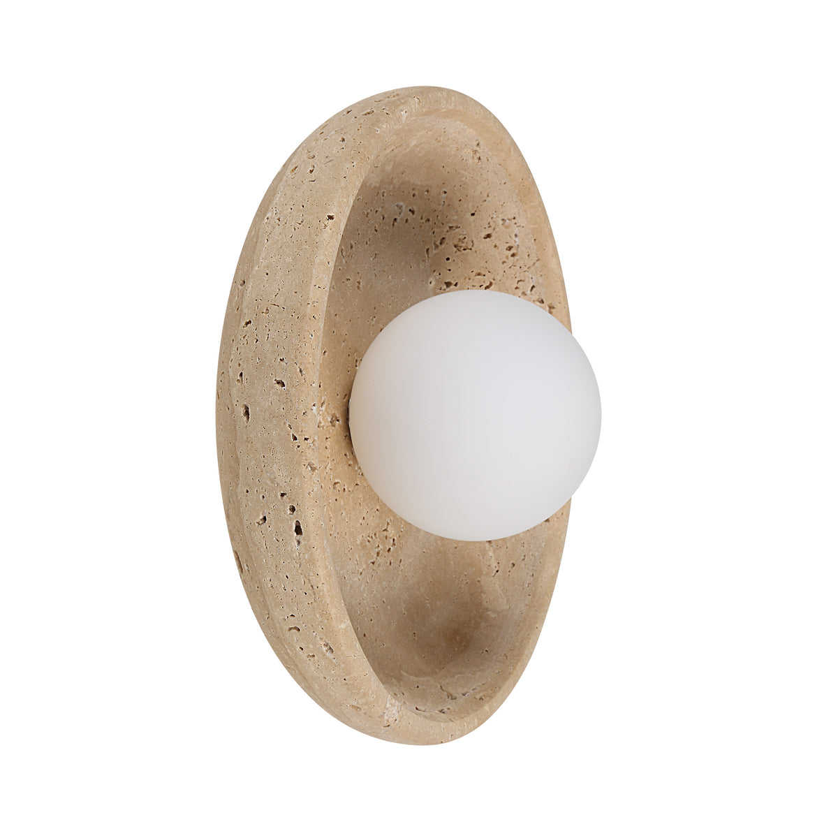Myrtos 4.92" Wall Sconce, Beige-Wall Sconces-DECOROLALA
