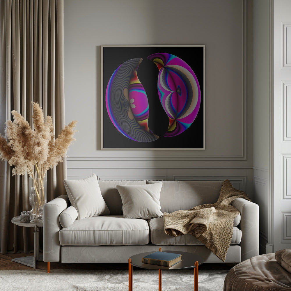 Mystic Number Broken Mirror Wall Art-canvas-DECOROLALA