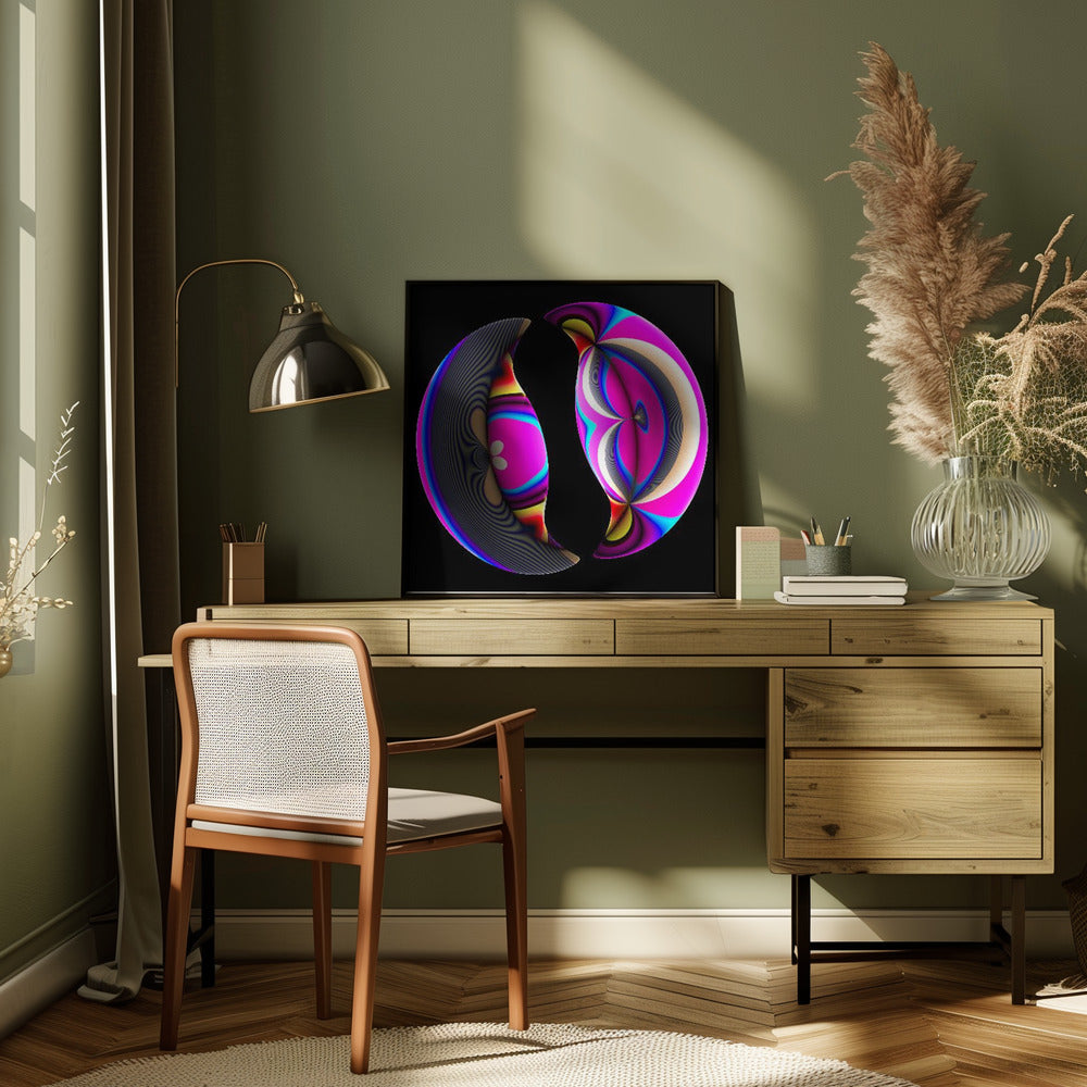 Mystic Number Broken Mirror Wall Art-canvas-DECOROLALA