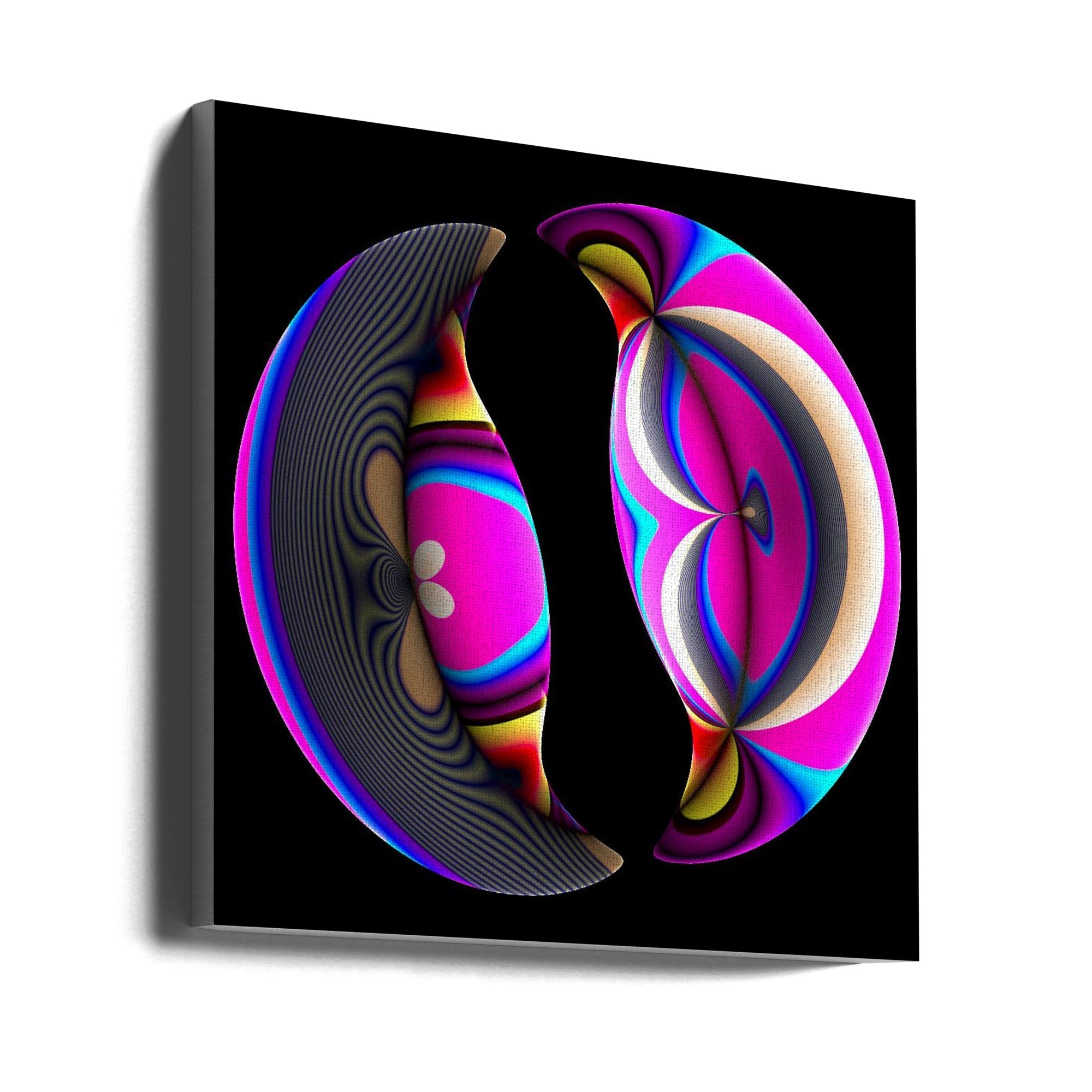 Mystic Number Broken Mirror Wall Art-canvas-DECOROLALA