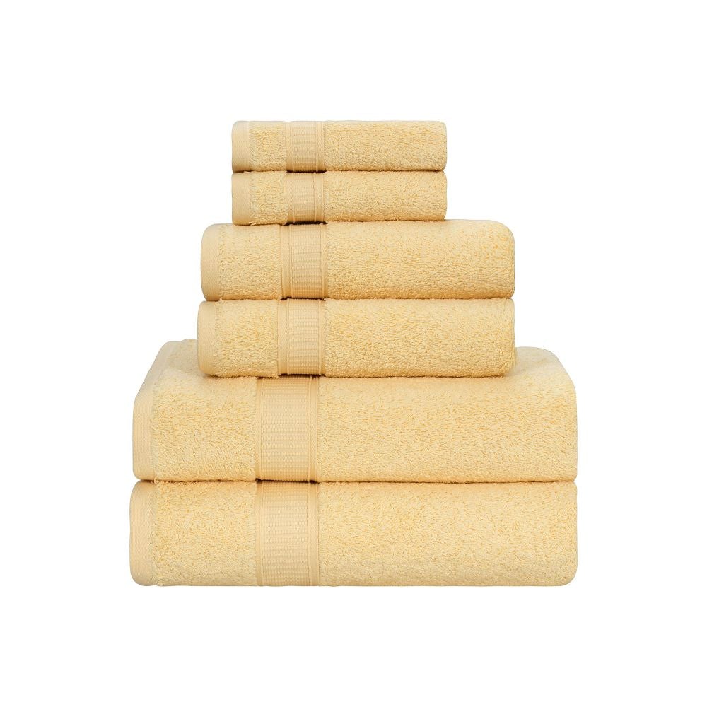 Turkish Cotton Full Bath Towel Set of 6-Towels & Robes-DECOROLALA