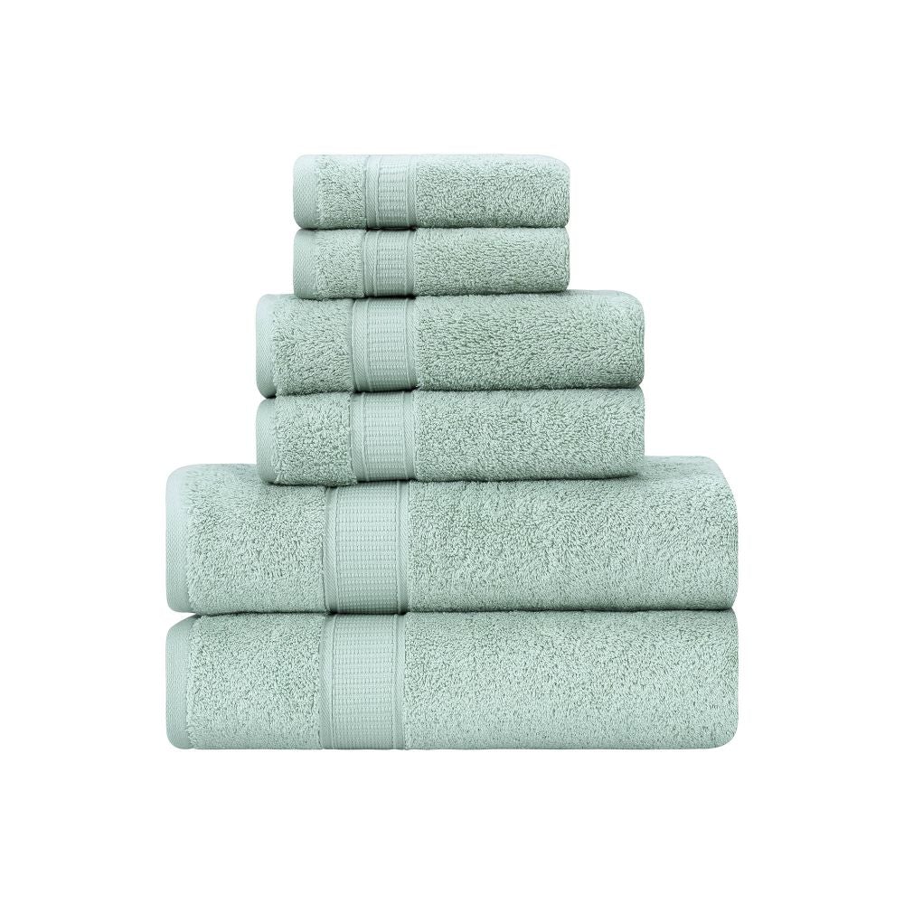 Turkish Cotton Full Bath Towel Set of 6-Towels & Robes-DECOROLALA