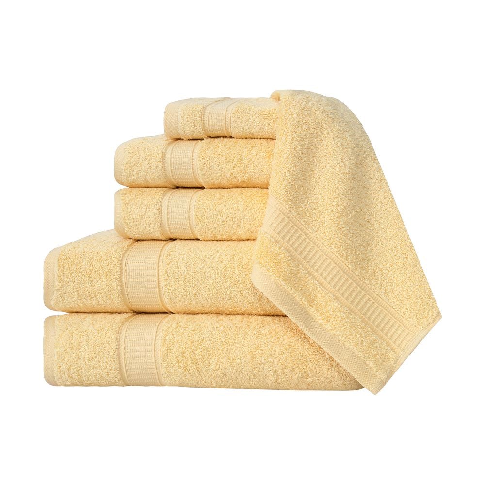 Turkish Cotton Full Bath Towel Set of 6-Towels & Robes-DECOROLALA