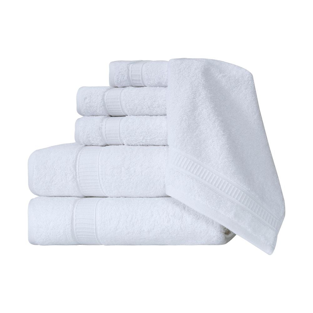 Turkish Cotton Full Bath Towel Set of 6-Towels & Robes-DECOROLALA