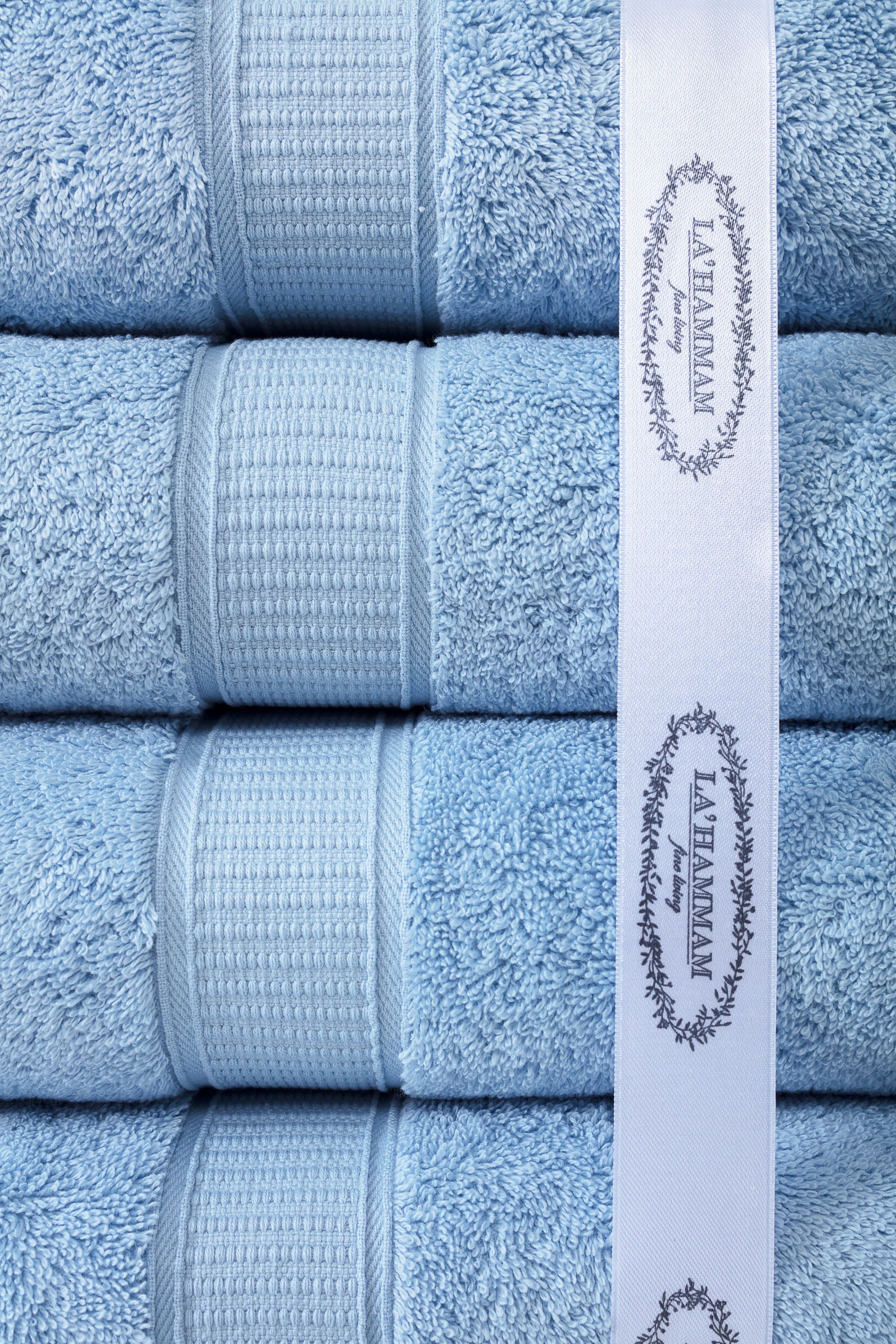 Turkish Cotton Full Bath Towel Set of 6-Towels & Robes-DECOROLALA