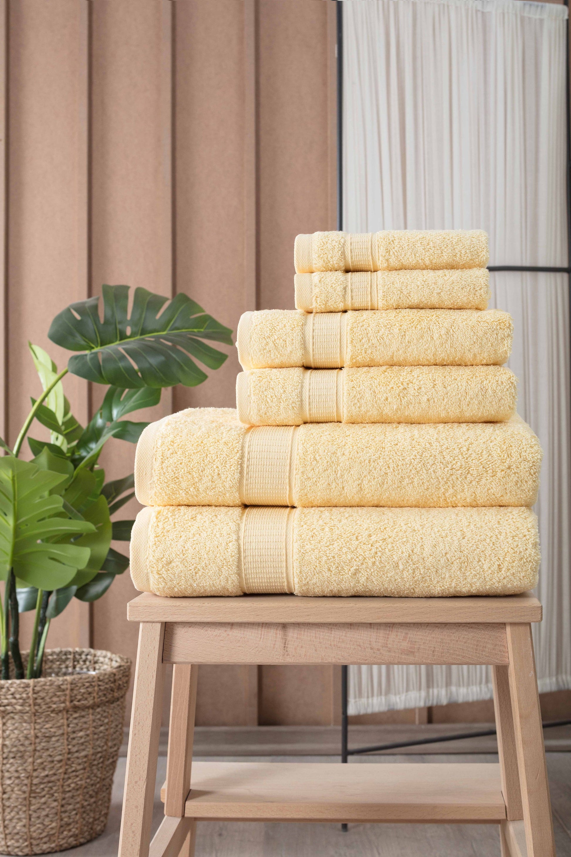 Turkish Cotton Full Bath Towel Set of 6-Towels & Robes-DECOROLALA