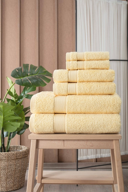 Turkish Cotton Full Bath Towel Set of 6-Towels & Robes-DECOROLALA