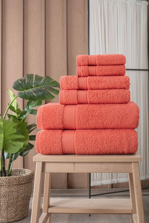 Turkish Cotton Full Bath Towel Set of 6-Towels & Robes-DECOROLALA