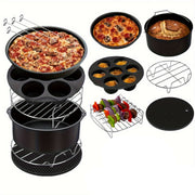 NNETM Air Fryer Accessory Kit - 11-Piece Nonstick Set 3.7L-6.8L-Air Fryer-DECOROLALA
