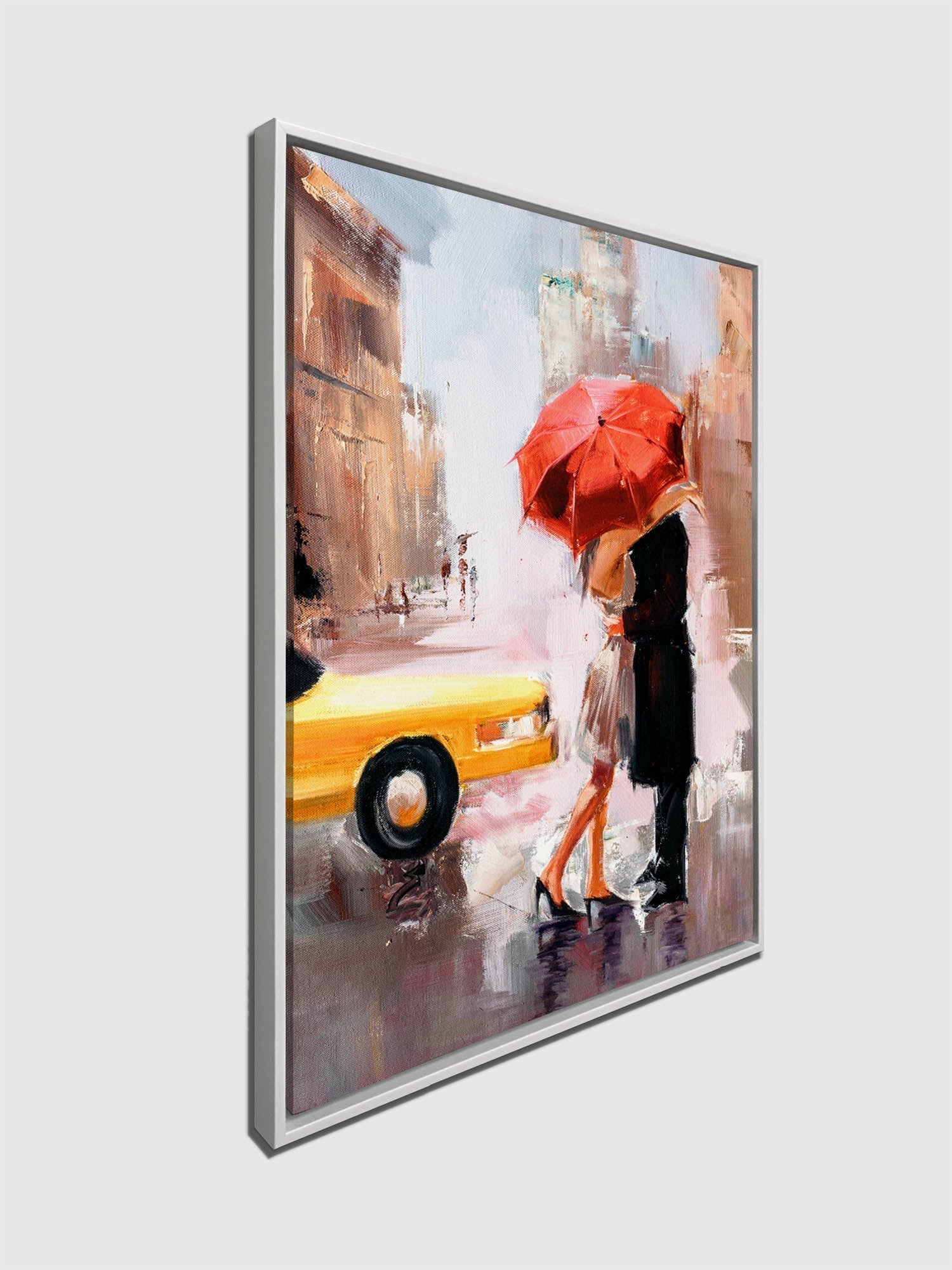 NYC Kiss Gold Detail Canvas Wall Art-Wall Art-DECOROLALA