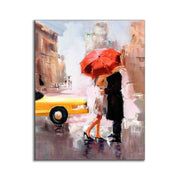 NYC Kiss Gold Detail Canvas Wall Art-Wall Art-DECOROLALA