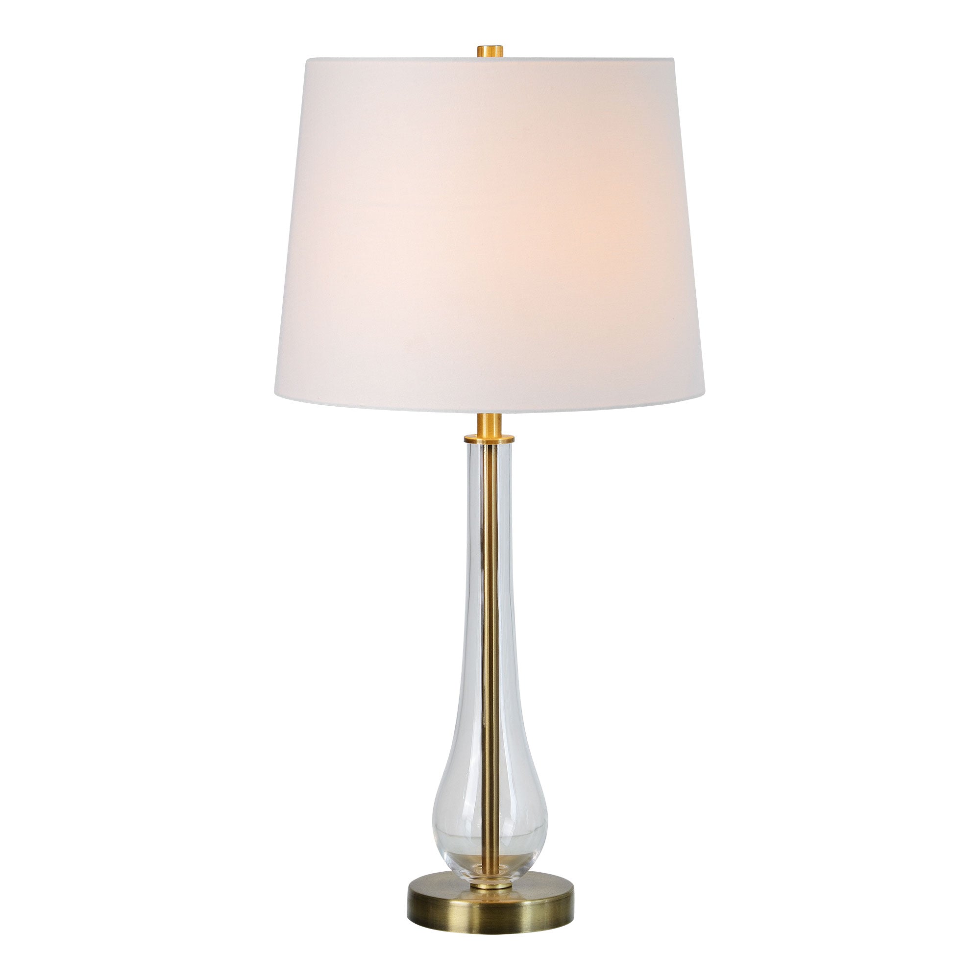 Nabi 26.5" Table Lamp Set of 2, Antique Brass-Table Lamp- Set of two-DECOROLALA