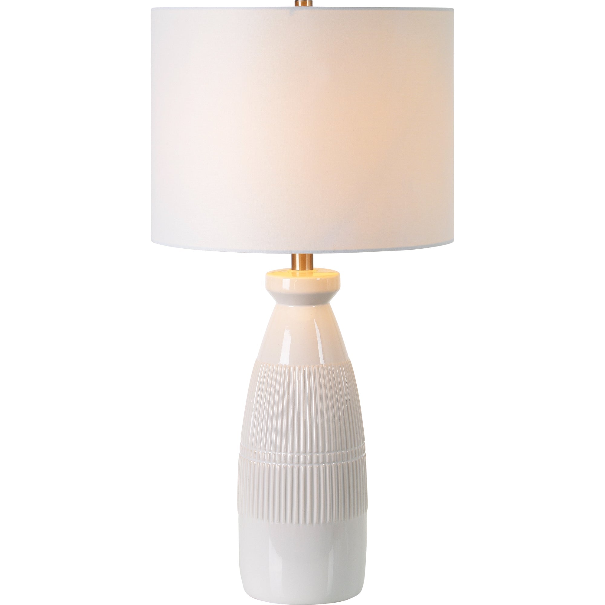 Nado 26.25" Table Lamp, Off-White Shade-Table Lamp-DECOROLALA