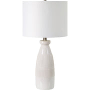 Nado 26.25" Table Lamp, Off-White Shade-Table Lamp-DECOROLALA