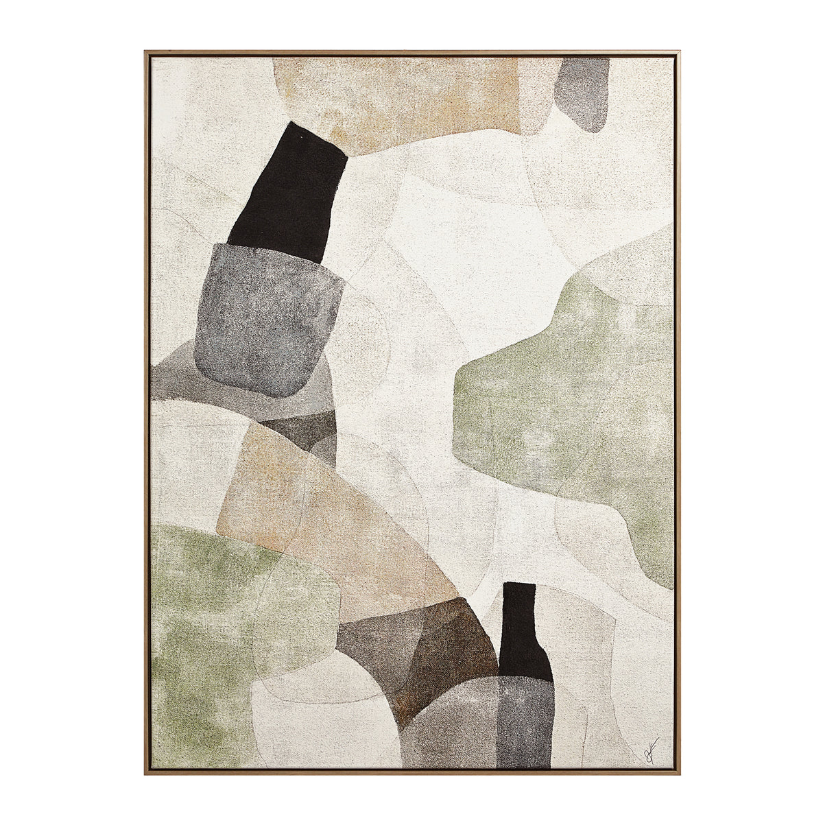 Nala 48" H x 36" W Canvas Art, Beige-Canvas Prints-DECOROLALA