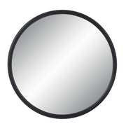 Namur 36" Tall Round Mirror, Matte Black-Mirrors-DECOROLALA