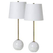 Naomi 27" Length Table Lamp, Antique Brass-Table Lamp-DECOROLALA