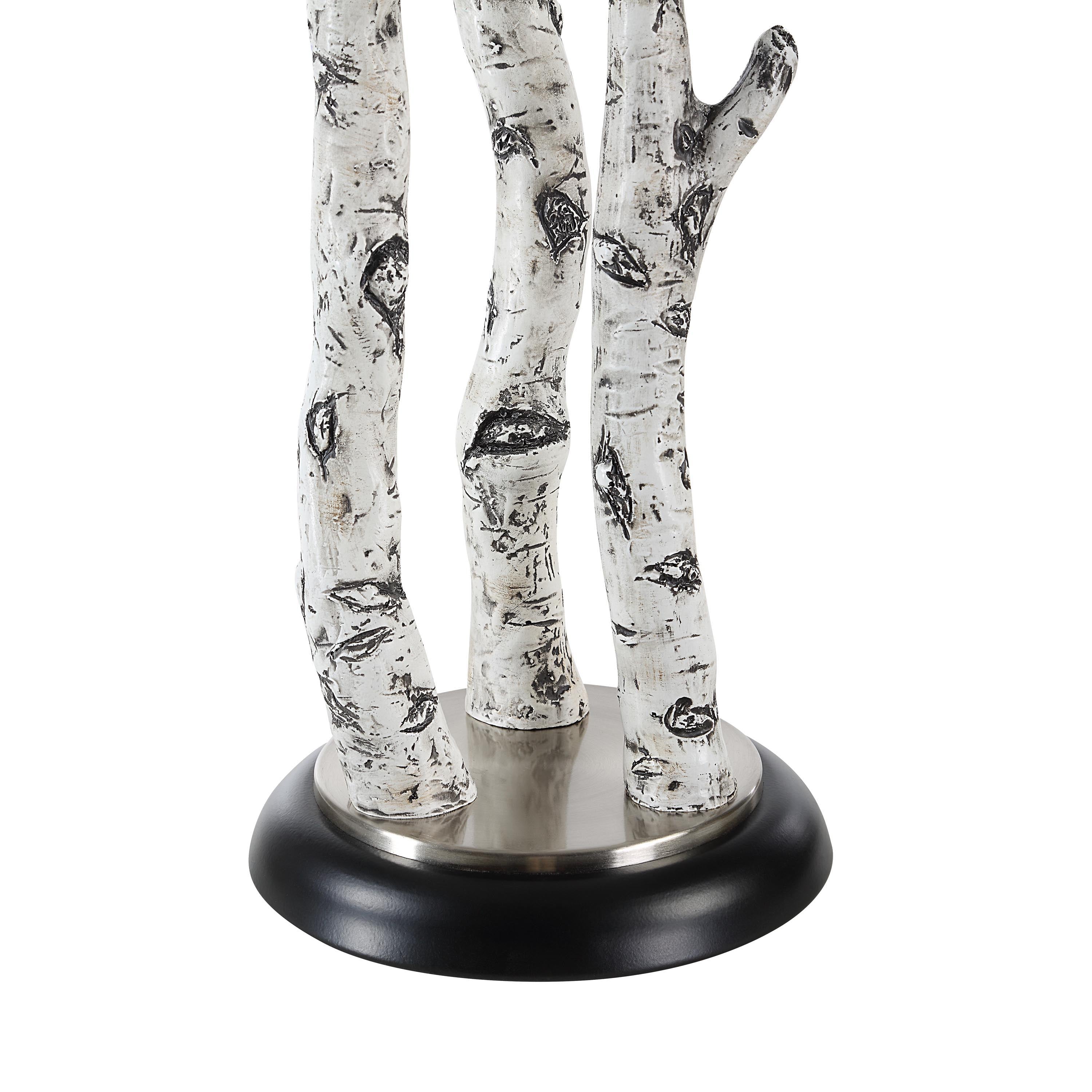 Naousa 29.4" Table Lamp with Grey Linen Shade-Table Lamp-DECOROLALA