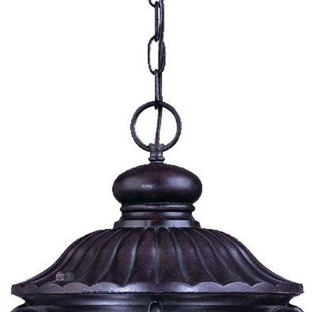 Naples 3-Light Marbelized Mahogany Hanging Light-Chandeliers-DECOROLALA