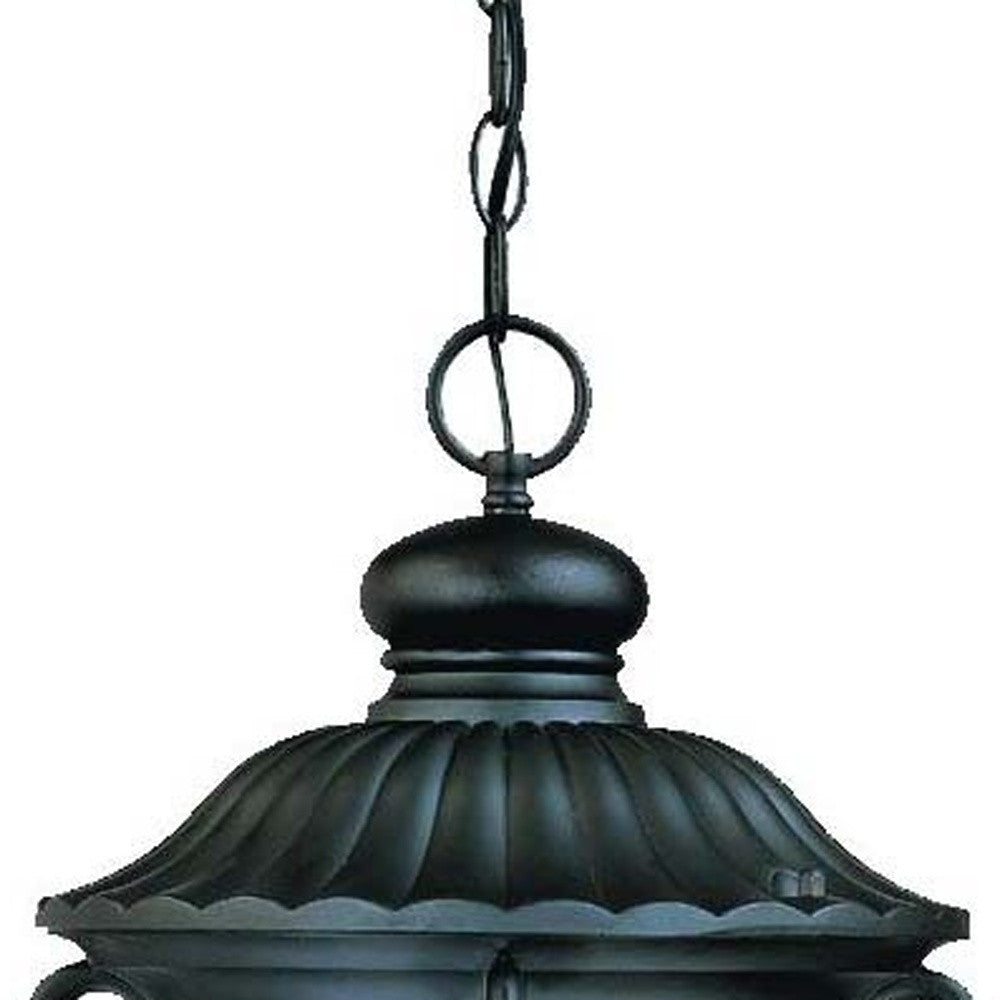 Naples 3-Light Matte Black Hanging Light-Chandeliers-DECOROLALA