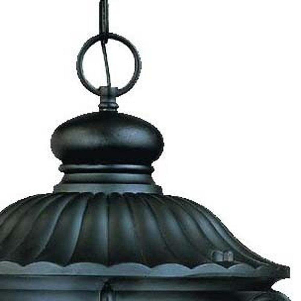 Naples 3-Light Matte Black Hanging Light-Chandeliers-DECOROLALA