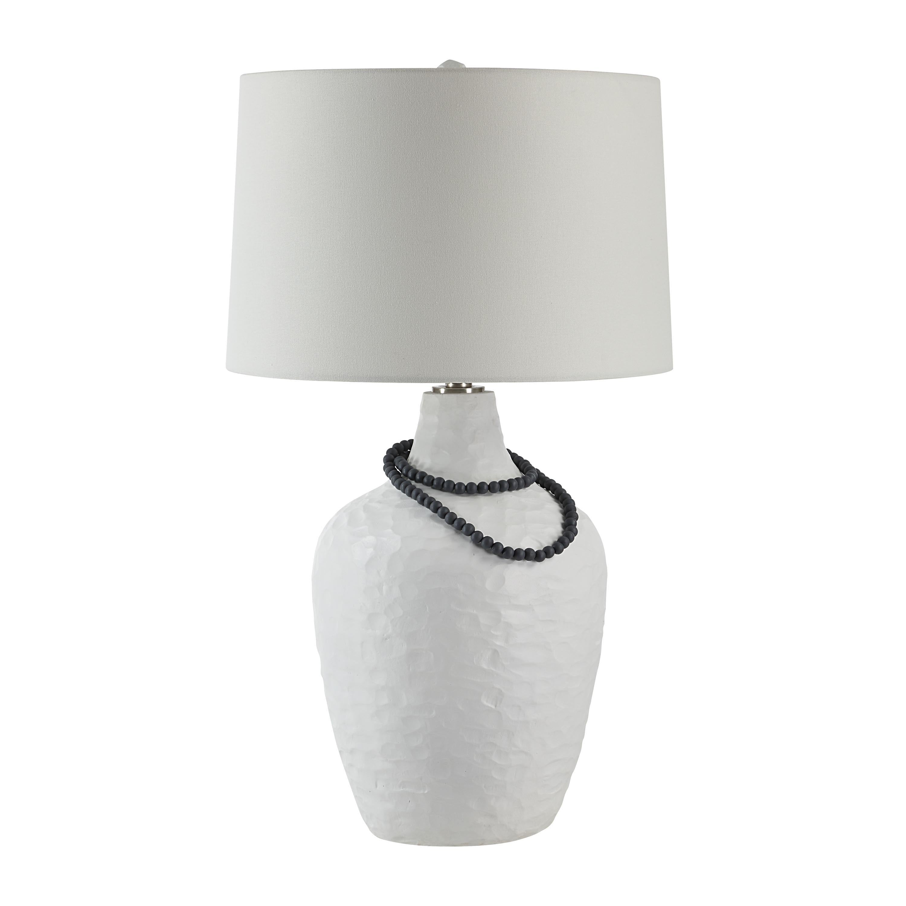 Naranja 29.75" Table Lamp with Beaded Detail-Table Lamp-DECOROLALA